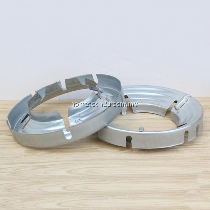 Windproof Stove Dapur Gas Periuk Pot Holder Hood Stainless Steel Fire Ring Gas Cooker Stove over Stand Iron Reducer Cover Gather