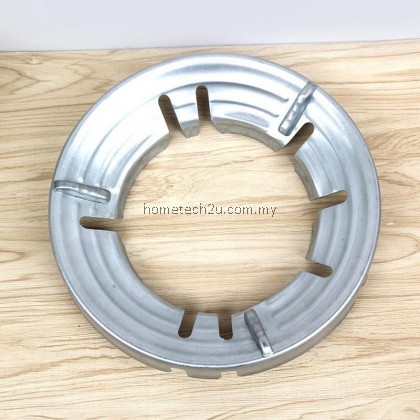Windproof Stove Dapur Gas Periuk Pot Holder Hood Stainless Steel Fire Ring Gas Cooker Stove over Stand Iron Reducer Cover Gather