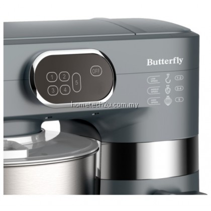 Butterfly BSM-4366 6.5L Heavy Duty Commercial Stand Mixer 5 Speed Stainless Steel Bowl 1000W Butterfly BSM-4366 6.5L Heavy Duty Commercial Stand Mixer 5 Speed Stainless Steel Bowl 1000W