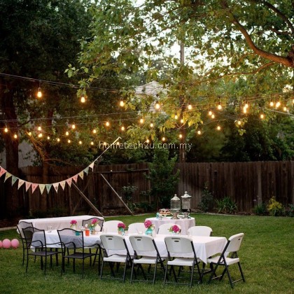 10M Waterproof Outdoor LED String Lights Commercial Grade E27 Bulbs Street Garden party String Lights Lampu Pasar Malam 10M Waterproof Outdoor LED String Lights Commercial Grade E27 Bulbs Street Garden party String Lights Lampu Pasar Malam