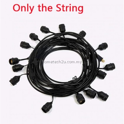 10M Waterproof Outdoor LED String Lights Commercial Grade E27 Bulbs Street Garden party String Lights Lampu Pasar Malam 10M Waterproof Outdoor LED String Lights Commercial Grade E27 Bulbs Street Garden party String Lights Lampu Pasar Malam