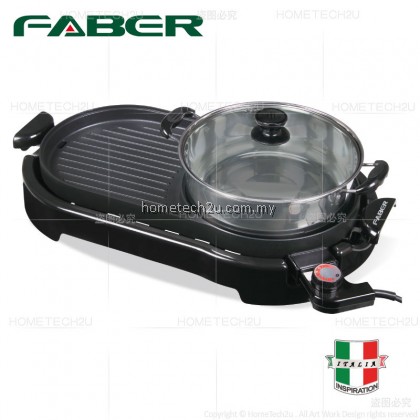 Faber Electric Grill and Steamboat FBQ PARTY GRILL 899 2 in 1 Electric Grill and Steamboat