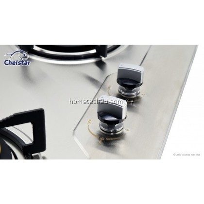 Chelstar Double Burner Stainless Steel Hob (CGH-771J) Chelstar Double Burner Stainless Steel Hob (CGH-771J)