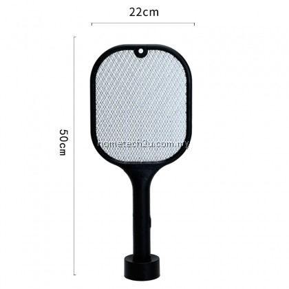 Sapu nyamuk Vertical Electric Mosquito Swatter USB Rechargeable Dual Modes Mosquito Swatters Kill Fly Bug Base charger