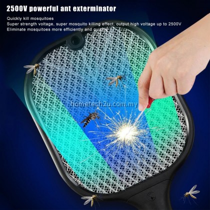 Sapu nyamuk Vertical Electric Mosquito Swatter USB Rechargeable Dual Modes Mosquito Swatters Kill Fly Bug Base charger