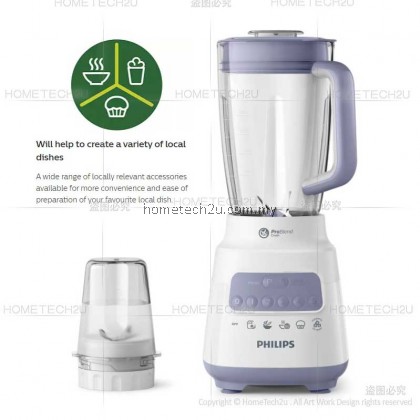 PHILIPS 700W ICE BLENDER PLASTIC JAR WITH MILL HR2221 (FREE 1 JUG)