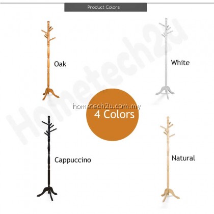Molla CH-179 Solid wood Stand Coat Hanger Floor Standing Coat Racks Home Furniture Storage Clothes Hanging Wooden Hanger Bedroom Drying Rack
