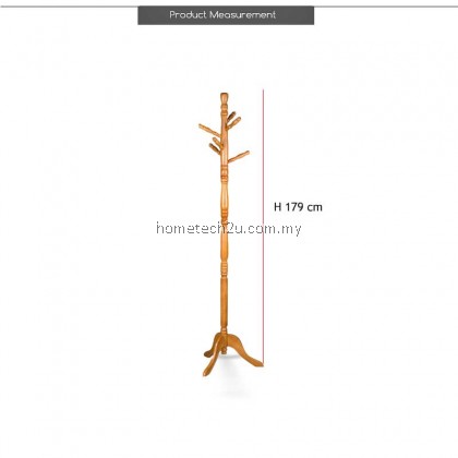 Molla CH-179 Solid wood Stand Coat Hanger Floor Standing Coat Racks Home Furniture Storage Clothes Hanging Wooden Hanger Bedroom Drying Rack