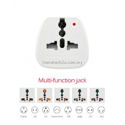 Universal CHINA Multi Pin To Malaysia 3 Pin UK EU US AU TO UK Conversion Plug 2 Pin Socket EU to England Travel Charger Adapter 