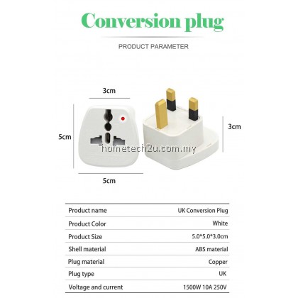 Universal CHINA Multi Pin To Malaysia 3 Pin UK EU US AU TO UK Conversion Plug 2 Pin Socket EU to England Travel Charger Adapter 