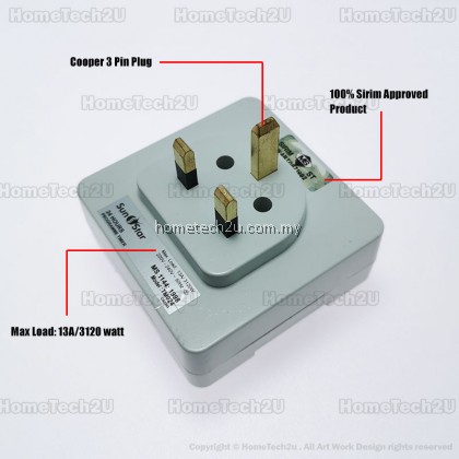 Sunstar 13A 24 Hours Analog Plug In Timer Switch (Sirim Approved)