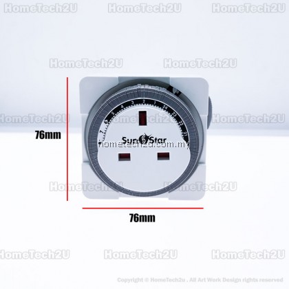 Sunstar 13A 24 Hours Analog Plug In Timer Switch (Sirim Approved)