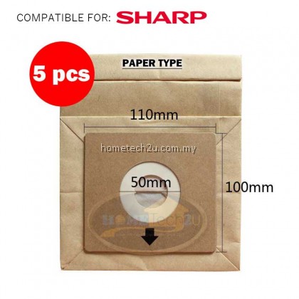 Sharp Vacuum Dust Bags Compatible Replacement parts For Model EC-05PC4 EC-6312P EC-7314P EC-8413 EC-DS18 EC-DS20 EC-DS22 EC-150