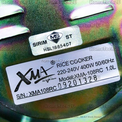 XMA 7cup 1.0Liter Rice Cooker Periuk Nasi XMA-108RC (Sirim Approved)