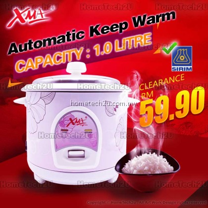 XMA 7cup 1.0Liter Rice Cooker Periuk Nasi XMA-108RC (Sirim Approved)