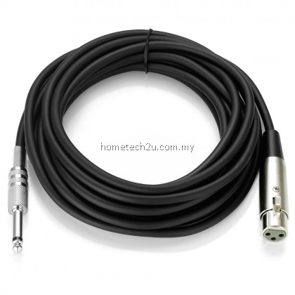 Denn Mic Microphone Wire Cord XLR Female to Jack 6.35mm Male plug Audio Lead Microphone cable for Sound Amplifier 5M 8M 10M