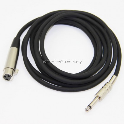 Denn Mic Microphone Wire Cord XLR Female to Jack 6.35mm Male plug Audio Lead Microphone cable for Sound Amplifier 5M 8M 10M