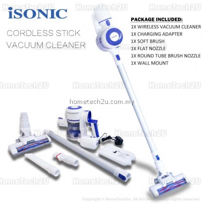 iSONIC Cordless Vacuum Cleaner 150w Strong Suction Low noise Car Vacuum Cleaner Vertical Clean Wireless Handheld IVC-SV008