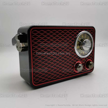 Kemai Portable Antique Classical Retro AM FM Radio Rechargeable Vintage Radio with Bluetooh USB TF card