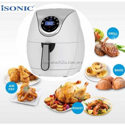 iSONIC 3.2L Multifunction Air Fryer Chicken Oil free Air Fryer Health Fryer Pizza Cooker Smart Touch LCD Electric Deep Airfryer IAF-W320L