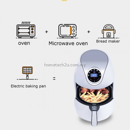 iSONIC 3.2L Multifunction Air Fryer Chicken Oil free Air Fryer Health Fryer Pizza Cooker Smart Touch LCD Electric Deep Airfryer IAF-W320L