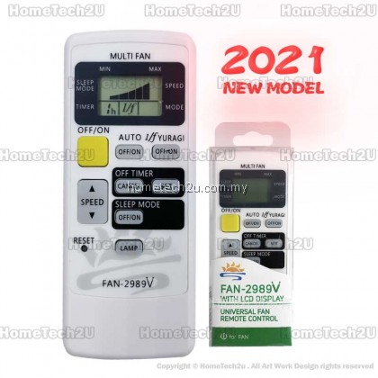 2021 NEW - Universal Ceiling Fan Remote Control with LCD Screen Multi Fan Remote Replacement