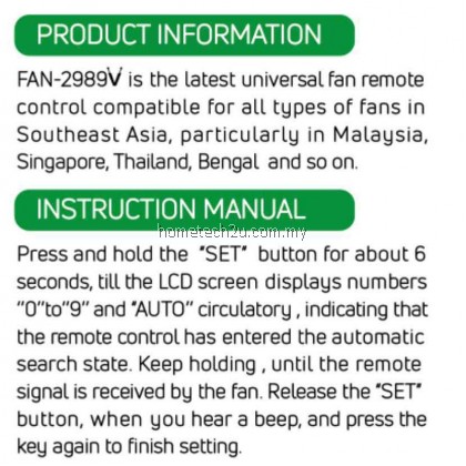 2021 NEW - Universal Ceiling Fan Remote Control with LCD Screen Multi Fan Remote Replacement