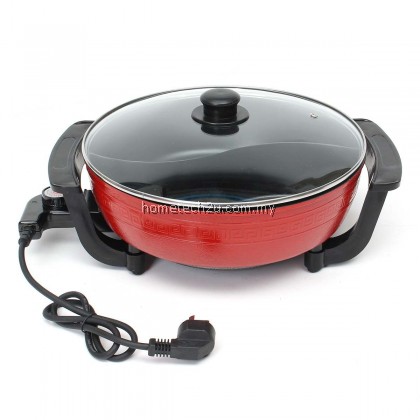 Steamboat Pot 1300W 220V Electric Hot Pot double Soup pots Shabu Cookware Kitchen indoor Smokeless Pots Non Stick Induction Cookers 6L