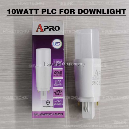 APRO 10W 15W LED STICK BULB BC22 E27 PLC LED BULB LAMP SCREW PIN DOWNLIGHT WHITE DAYLIGHT 6500K