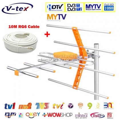 VTEX MYTV HD Digital Outdoor TV Antenna For DVBT2 HDTV MYFREEVIEW High Gain Strong Signal Outdoor Aerial Arial HD-202