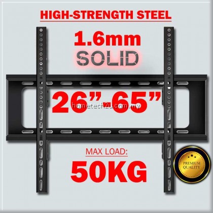 Premium Quality-Phison Universal 50KG TV Wall Mount Bracket Fixed Flat Panel TV Stand Holder Frame for 26-65 Inch Plasma TV HDTV LCD LED Monitor Premium Quality-Phison Universal 50KG TV Wall Mount Bracket Fixed Flat Panel TV Stand Holder Frame for 26-65 Inch Plasma TV HDTV LCD LED Monitor