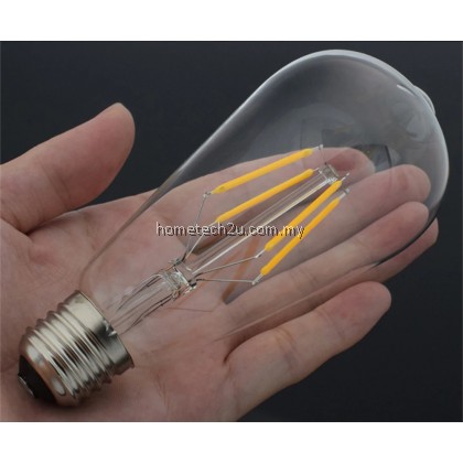 Antique ST64 LED E27 Bulb Retro Lamp Decorative Bulb 4W 8W LED Light E27 Edison Light For Cafe Coffee Shop