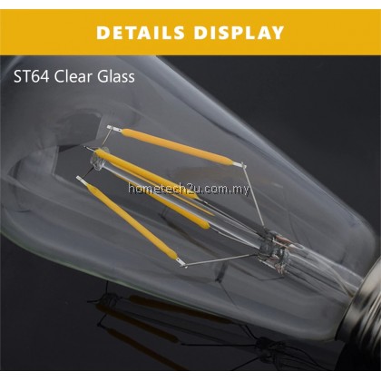 Antique ST64 LED E27 Bulb Retro Lamp Decorative Bulb 4W 8W LED Light E27 Edison Light For Cafe Coffee Shop