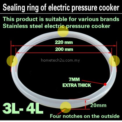 Electric Pressure Cooker Gasket Seal Ring Pressure Cooker Accessories Silicone Ring Pressure Cooker Pot Ring 2L 2.5L 2.8L 3L 4L 5L 6L