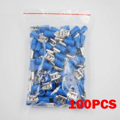 FDD2-250 6.3mm Cable lug Clip Wire Connector Female Insulated Electrical Crimp Terminal for 1.5-2.5mm2 Connectors Cable Modify Car Motor FDD2-250 6.3mm Cable lug Clip Wire Connector Female Insulated Electrical Crimp Terminal for 1.5-2.5mm2 Connectors Cable Modify Car Motor