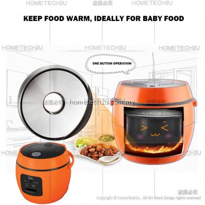 Midea 0.6L 0.8L Portable Mini Rice Cooker with Porridge Function MB-07WG MB-07OB MR-CM06SB MR-CM06SC