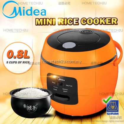 Midea 0.6L 0.8L Portable Mini Rice Cooker with Porridge Function MB-07WG MB-07OB MR-CM06SB MR-CM06SC