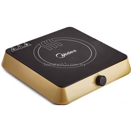 Midea 1600W Induction Cooker C16-RTY1619 / C16-RTY1619-GL / C16-RTY1619-BK (FOC Stainless Steel Pot)