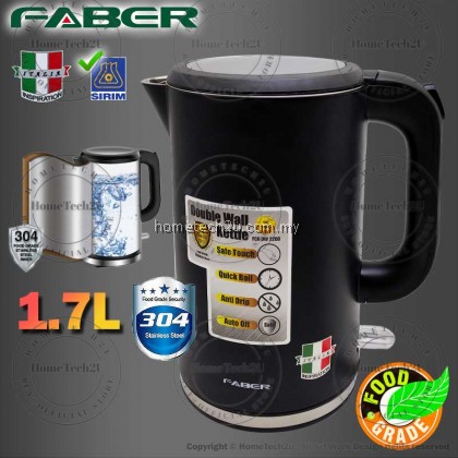 Faber FCK DW2200 Kettle 1.7L Stainless Steel Double Wall Conceal Heating Element(Sirim)