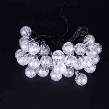 Lampu Raya Light 40LED Fairy String Lights Bubble Crystal Ball Lights Decorative Lighting for Outdoor Garden Home Party