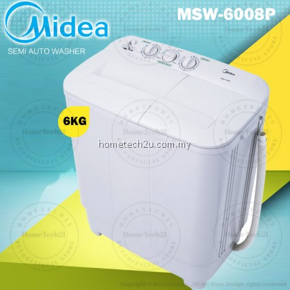 Midea MSW-6008P 6kg Semi Auto Washing Machine Mesin Basuh Separuh Automatik