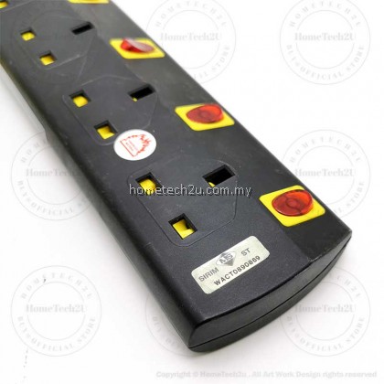 (Sirim)APRO Extension Plug Trailing Socket Wire Cable Soket Extention with Surge Protection