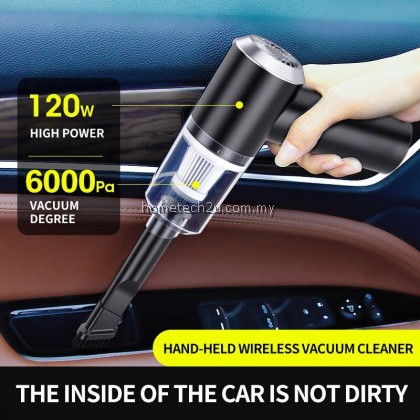 NEW 120W Car Wireless Mini Vacuum Cleaner Small Portable Hand-held Cleaner USB Rechargeable Universal Home Interior Dust
