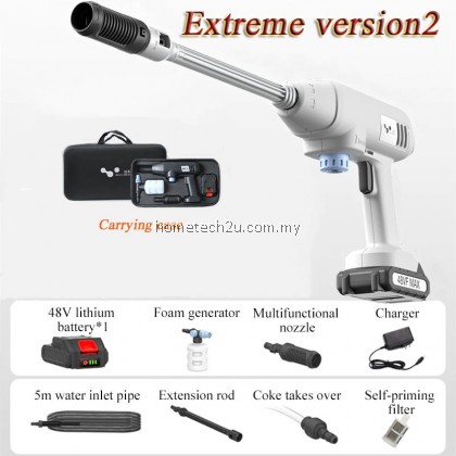 600W 12v 48V Cordless High Pressure Car Wash Water Spray Gun Wireless Rechargeable Car Washer Water Jet