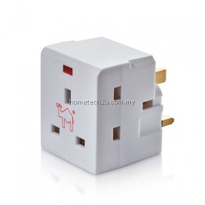 ORIGINAL SELAMAT 3 WAY Adaptor With Neon Switch (SIRIM) SA-32/2K-333L Best Quality Plug Kepala Tiga 3 Extension Socket