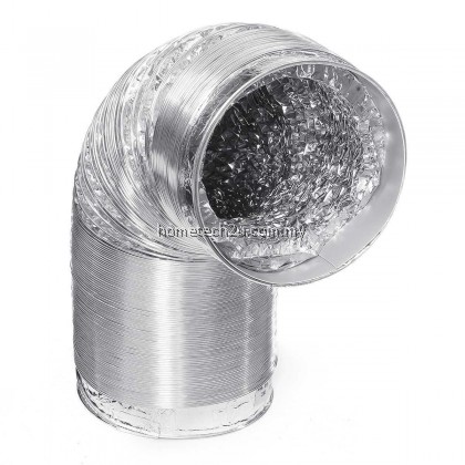 Aluminium Gas Cooker hood hob Pipe Exhaust Flexible Ducting Hose 6 Inch Saluran Paip Penyedut Asap Dapur