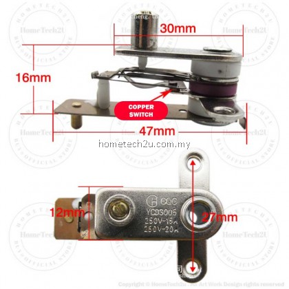 Commercial Electric Rice cooker pressure cooker thermostat switch 15A 20A temperature control switch accessories Commercial Electric Rice cooker pressure cooker thermostat switch 15A 20A temperature control switch accessories