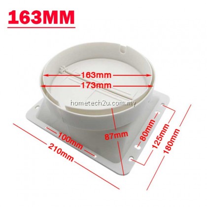 Kitchen hood cover valve air outlet base cap 150/160mm ducting hose spare parts accessories penyedut asap dapur