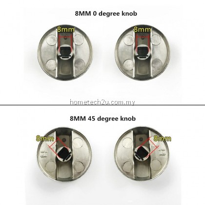 8mm Metal Switch Control Knobs Gas Cooker Knobs Replacement Accessories Kitchen Cooker Gas Stove Oven butang dapur gas