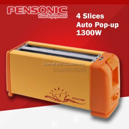 Pensonic 4 Slice Pop Up Bread Toaster AK-4 White Pensonic 4 Slice Pop Up Bread Toaster AK-4 White